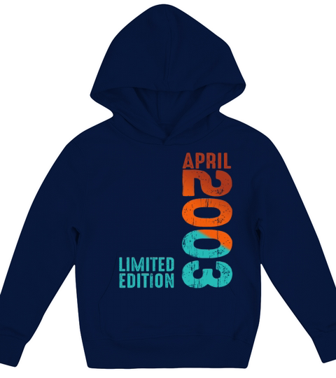 Since April 2003 Year 2003 Retro Vintage 2003 Kids Hoodie