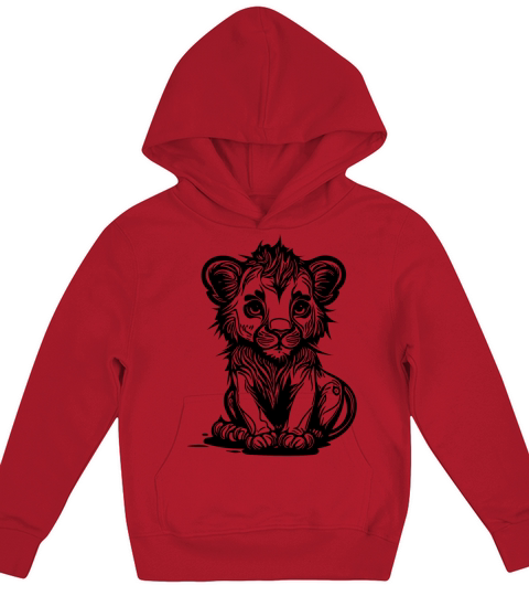 Sweet Vintage Lion Baby Kids Hoodie