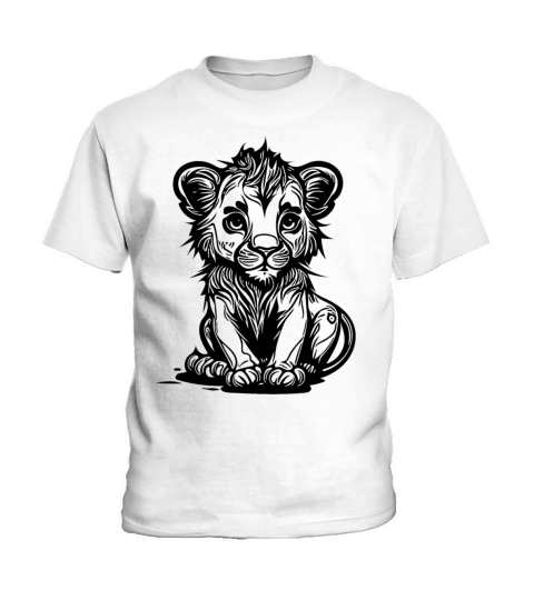 Sweet Vintage Lion Baby Kids T-Shirt
