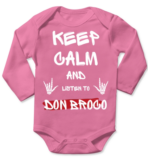Keep Calm And Listen To Don Broco Long Sleeve Baby One-Piece