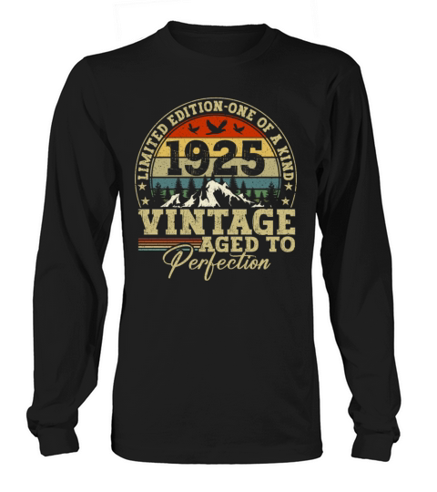 1925 Birthday vintage vintage sloth gift Long sleeved Unisex