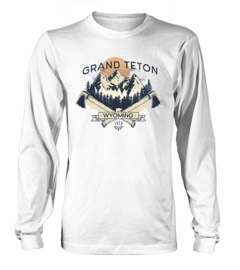 Grand Teton Vintage Hiking Long sleeved Unisex