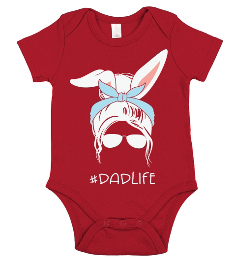 DAD Life Easter Daddy Bunny Short Sleeve Baby One-Piece