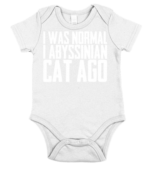 I was normal 1 abyssinian cat ago Short Sleeve Baby One-Piece