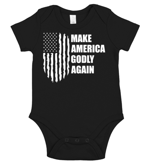 Make America Godly Again Christianity Symbol Short Sleeve Baby One-Piece