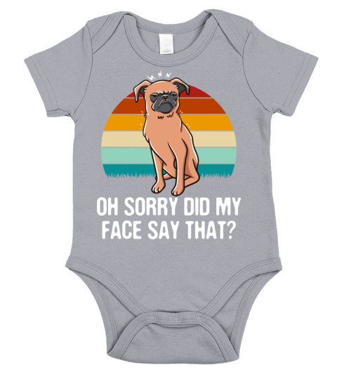 Oh Sorry Did My Face Say That Funny Sarcastic Humo Short Sleeve Baby One-Piece