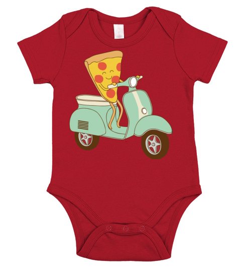 Pizza Delivery Short Sleeve Baby One-Piece