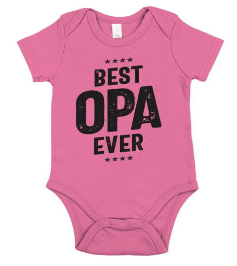 Show Your Love for Grandpa with Best Opa Ever Short Sleeve Baby One-Piece