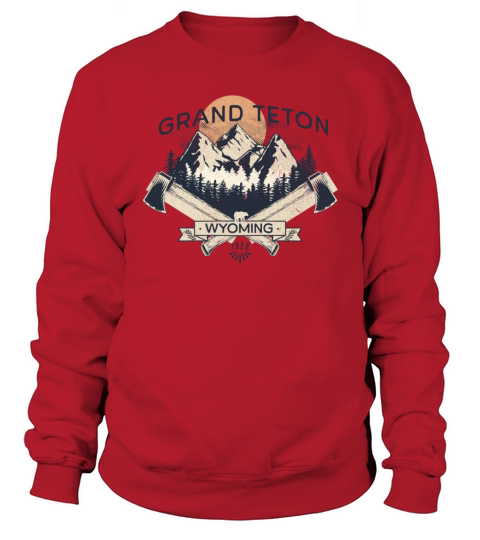 Grand Teton Vintage Hiking Sweatshirt Unisex