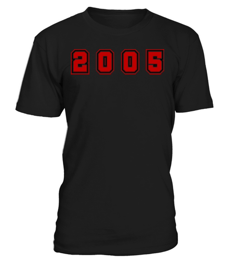 2005 Year Number T-Shirt Unisex