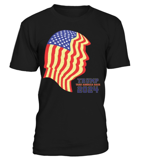 Vintage Trump Take America Back American Flag T-Shirt Unisex