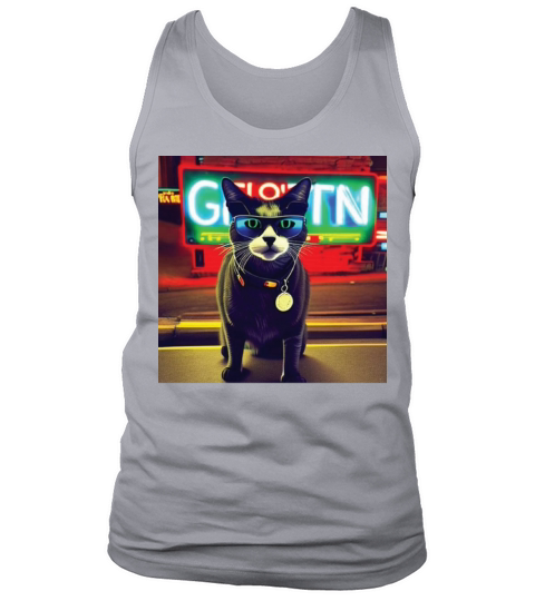 cat daddy black cat vintage eighties style Tank Top Unisex