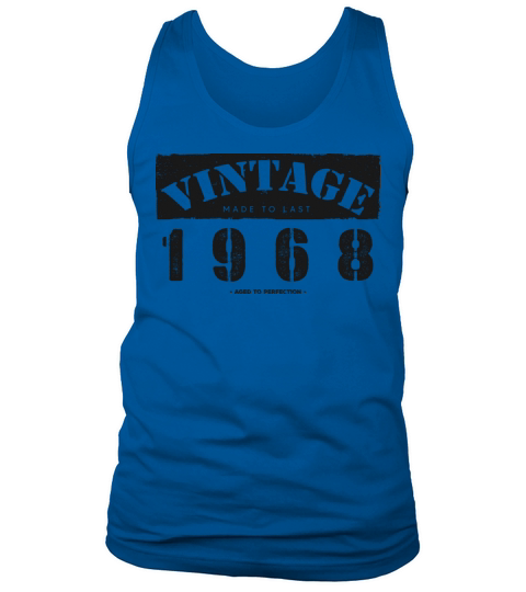 Vintage Classic 1968 55th Birthday - 55 Years Old Tank Top Unisex