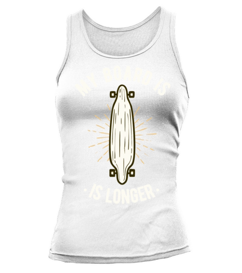 Longboard Vintage Retro Skater Funny Saying Tank top Woman