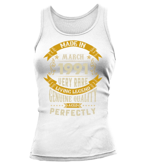 March 1991 Vintage Birthday Present Tank top Woman