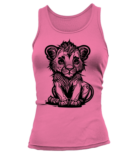 Sweet Vintage Lion Baby Tank top Woman
