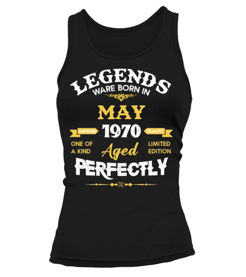 Vintage Aged To Perfection May 1970 Tank top Woman