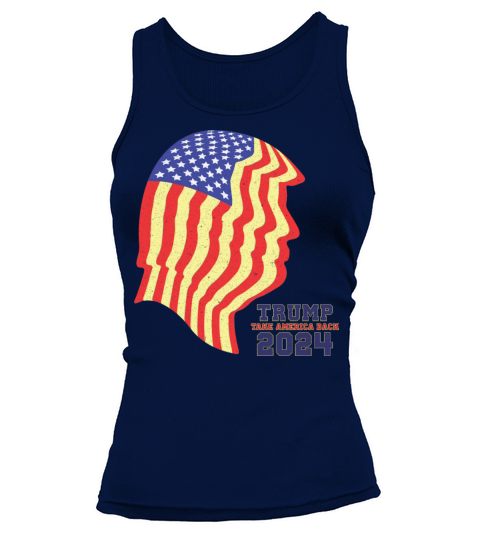 Vintage Trump Take America Back American Flag Tank top Woman