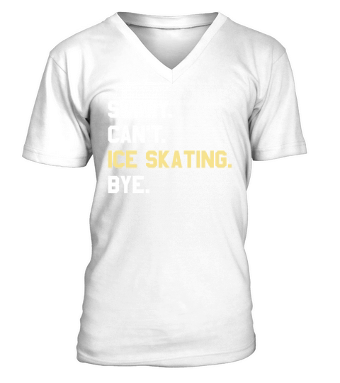 Funny Ice skating Gift for Men Women Boys or Girls V-Neck T-shirt