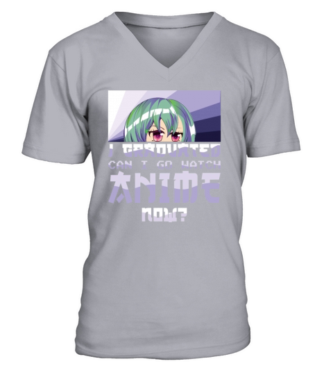 Love Anime Graduate Graduating 2023 Graduation V-Neck T-shirt