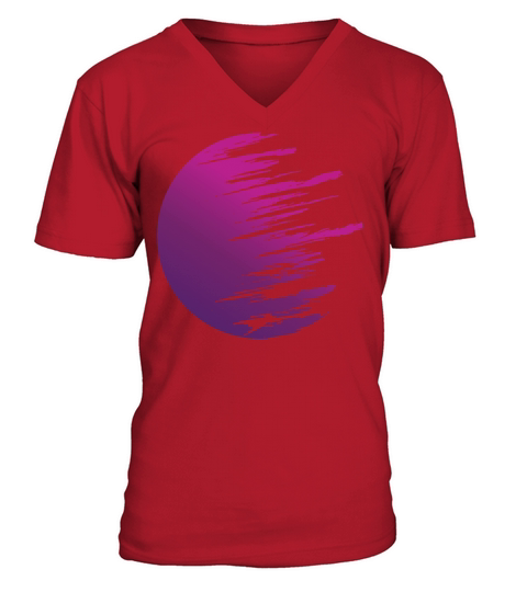sun vintage retro vaporwave V-Neck T-shirt