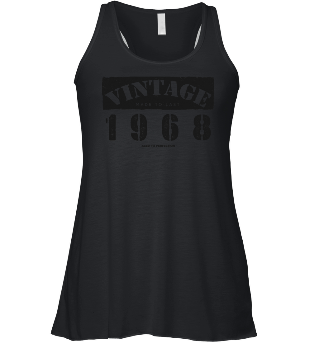 Vintage Classic 1968 55th Birthday - 55 Years Old Women's Flowy Tank Top