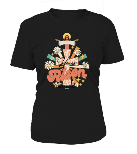Jesus bible quote retro vintage look he is risen Women's T-Shirt