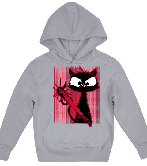 Halloween Retro Cat Vintage Cat Kids Hoodie