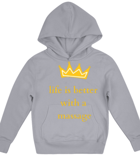 life is better with a massag Kids Hoodie