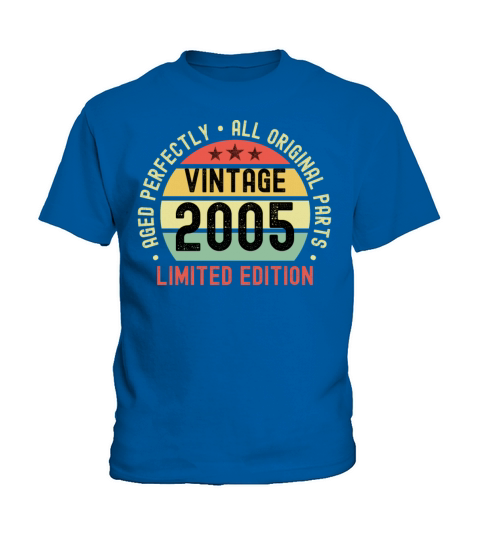 18th Birthday Vintage 2005 Kids T-Shirt