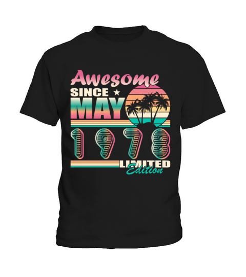 May 1978 vintage birthday retro Kids T-Shirt