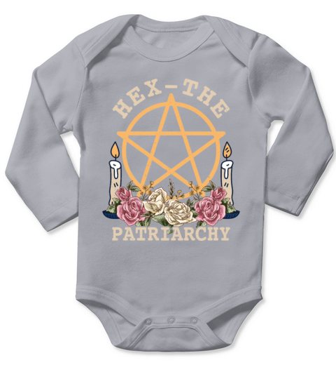 Feminism Hex The Patriarchy Feminist Long Sleeve Baby One-Piece