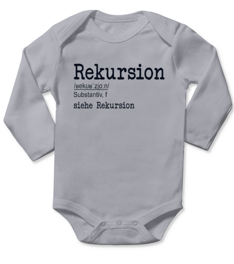 Rekursion Definition Engineer Full Stack Software Long Sleeve Baby One-Piece