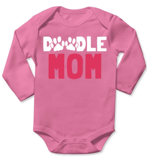 Womens Doodle Mama Labradoodle Goldendoodle Long Sleeve Baby One-Piece