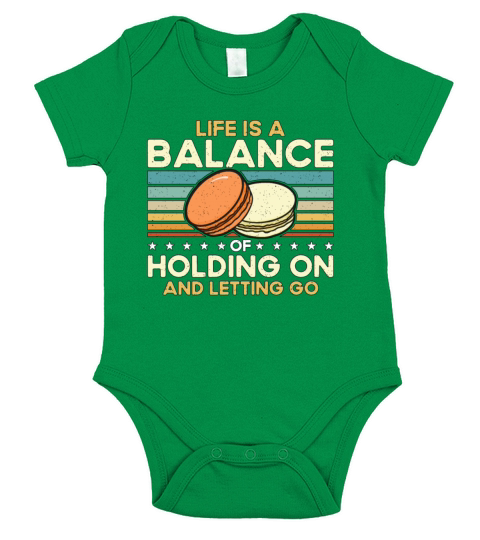 Macaron Life Is Balance Of Holding Retro Snacking Short Sleeve Baby One-Piece