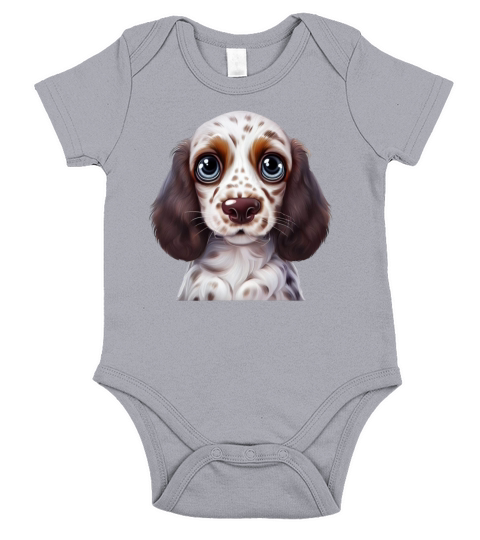 Tailent-ed English Setter Short Sleeve Baby One-Piece