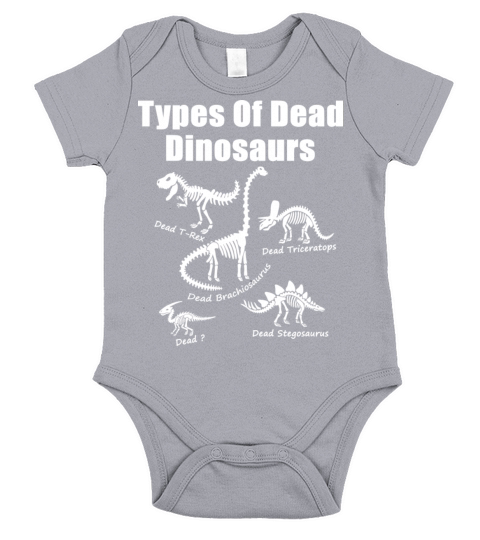 Types Of Dead Dinosaurs Short Sleeve Baby One-Piece