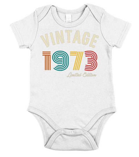 Vintage 1973 Limited Edition Short Sleeve Baby One-Piece