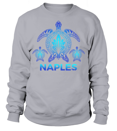 Vintage Naples Florida FL Ocean Turtle Souvenirs Sweatshirt Unisex