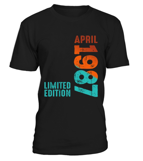 Since April 1987 Year 1987 Retro Vintage 1987 T-Shirt Unisex