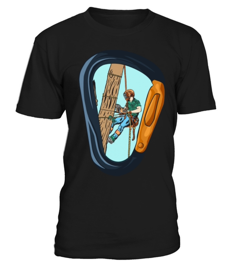 Vintage Arborist Carabiner Art T-Shirt Unisex