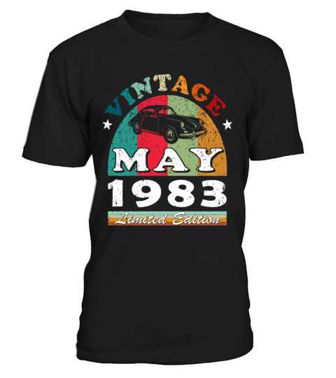 Vintage car may 1983 birthday gift T-Shirt Unisex