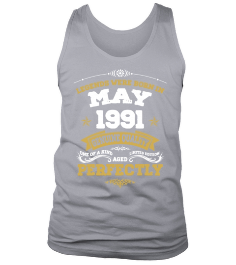 Vintage Aged To Perfection May 1991 Tank Top Unisex