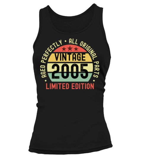 18th Birthday Vintage 2005 Tank top Woman