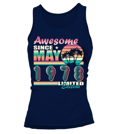 May 1978 vintage birthday retro Tank top Woman