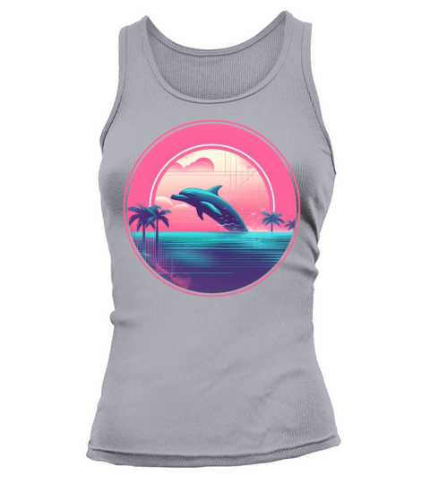 Retro Vintage Dolphin Lovers Style Tank top Woman