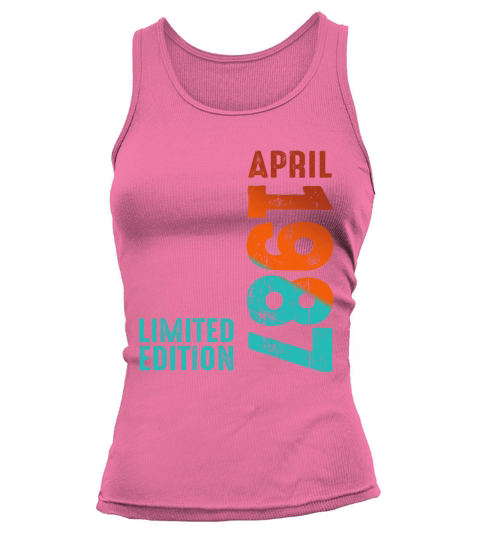 Since April 1987 Year 1987 Retro Vintage 1987 Tank top Woman