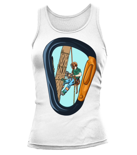 Vintage Arborist Carabiner Art Tank top Woman