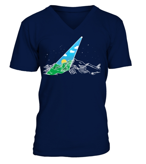 Cloudy Sky V-Neck T-shirt