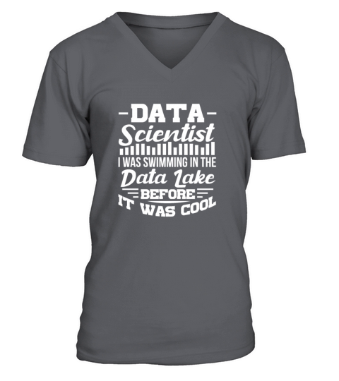 Data Scientist I Was Swimming In The Data Lake V-Neck T-shirt